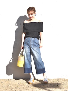 「CURI BISCUI（キュリ　ビスキュイ）のアイテム」を使った、tsurumayu☆さん（レディース・153cm）の夏コーディネート