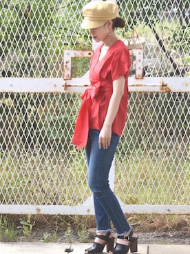 「MAYGLOBE（メイグローブ）のアイテム」を使った、tsurumayu☆さん（レディース・153cm）の夏コーディネート