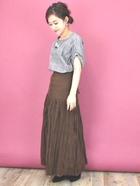 「Eimee Law（エイミーロウ）のアイテム」を使った、tsurumayu☆さん（レディース・153cm）の夏コーディネート