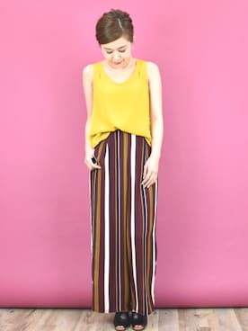 「MAYGLOBE（メイグローブ）のアイテム」を使った、tsurumayu☆さん（レディース・153cm）の夏コーディネート