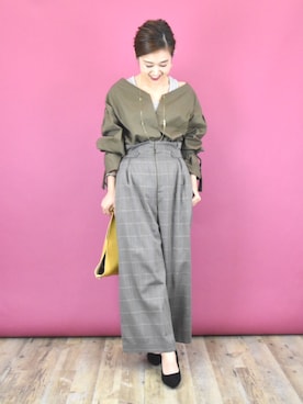 「k*（ケイ）のアイテム」を使った、tsurumayu☆さん（レディース・153cm）の秋コーディネート