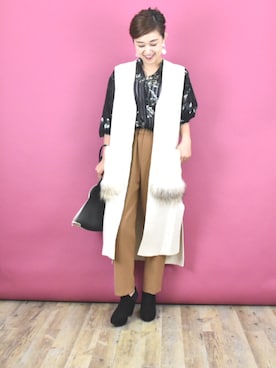 「LHELBIE（レルビエ）のアイテム」を使った、tsurumayu☆さん（レディース・153cm）の秋コーディネート