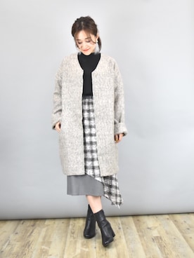 「資生堂インテグレートプレゼンツ 秋服×「#コク色シャドウ」でいい女になろうキャンペーン（シセイドウインテグレート）のアイテム」を使った、tsurumayu☆さん（レディース・153cm）の秋コーディネート