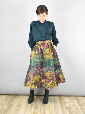 「k*（ケイ）のアイテム」を使った、tsurumayu☆さん（レディース・153cm）の秋コーディネート