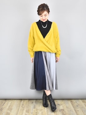 「スキッパーシャツ」｜tsurumayu☆さん（レディース・153cm）の秋コーディネート