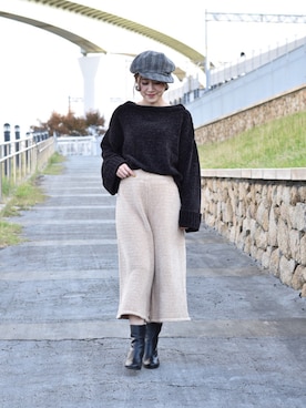 「MAYGLOBE（メイグローブ）のアイテム（アクセサリー）」を使った、tsurumayu☆さん（レディース・153cm）の秋コーディネート