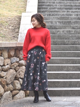 「LHELBIE（レルビエ）のアイテム」を使った、tsurumayu☆さん（レディース・153cm）の冬コーディネート