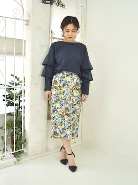 「LHELBIE（レルビエ）のアイテム」を使った、tsurumayu☆さん（レディース・153cm）の冬コーディネート