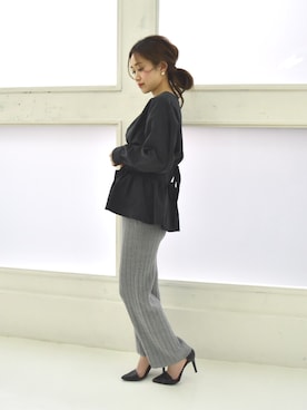 「k*（ケイ）のアイテム」を使った、tsurumayu☆さん（レディース・153cm）の冬コーディネート