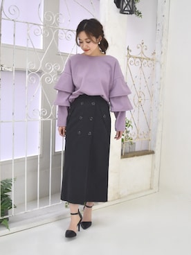 「LHELBIE（レルビエ）のアイテム」を使った、tsurumayu☆さん（レディース・153cm）の冬コーディネート