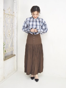 「Eimee Law（エイミーロウ）のアイテム」を使った、tsurumayu☆さん（レディース・153cm）の冬コーディネート