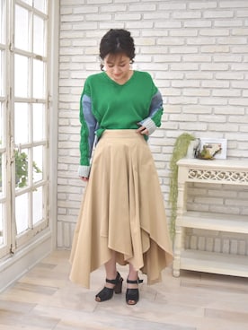 「DOLLUPOOPS（ドールアップウップス）のアイテム（トップス）」を使った、tsurumayu☆さん（レディース・153cm）の冬コーディネート