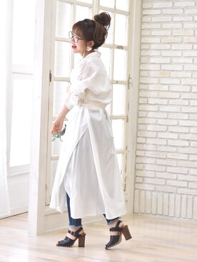 「LHELBIE（レルビエ）のアイテム」を使った、tsurumayu☆さん（レディース・153cm）の春コーディネート