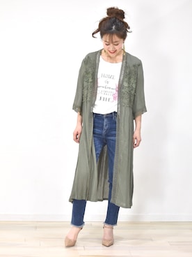 「DOLLUPOOPS（ドールアップウップス）のアイテム」を使った、tsurumayu☆さん（レディース・153cm）の春コーディネート