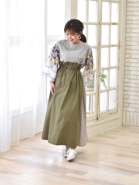 「DOLLUPOOPS（ドールアップウップス）のアイテム」を使った、tsurumayu☆さん（レディース・153cm）の春コーディネート