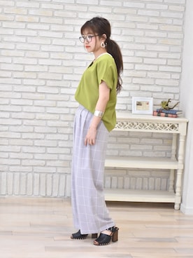 「LHELBIE（レルビエ）のアイテム」を使った、tsurumayu☆さん（レディース・153cm）の春コーディネート