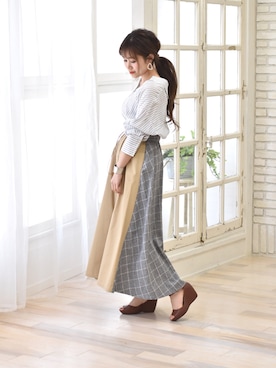 「DOLLUPOOPS（ドールアップウップス）のアイテム」を使った、tsurumayu☆さん（レディース・153cm）の春コーディネート