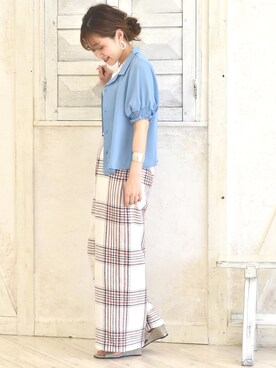 「k*（ケイ）のアイテム」を使った、tsurumayu☆さん（レディース・153cm）の夏コーディネート