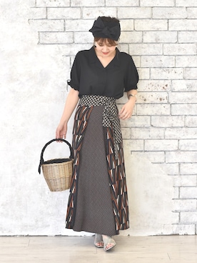 「DOLLUPOOPS（ドールアップウップス）のアイテム」を使った、tsurumayu☆さん（レディース・153cm）の夏コーディネート