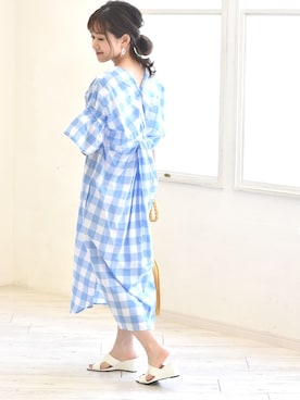 「Eimee Law（エイミーロウ）のアイテム」を使った、tsurumayu☆さん（レディース・153cm）の夏コーディネート