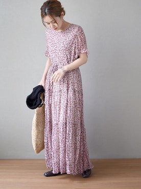 「LHELBIE（レルビエ）のアイテム」を使った、tsurumayu☆さん（レディース・153cm）の夏コーディネート