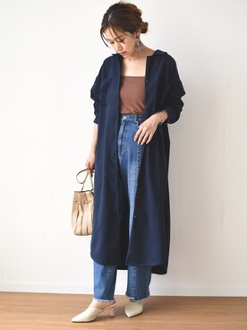 「LHELBIE（レルビエ）のアイテム」を使った、tsurumayu☆さん（レディース・153cm）の秋コーディネート