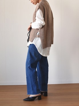 「LHELBIE（レルビエ）のアイテム」を使った、tsurumayu☆さん（レディース・153cm）の秋コーディネート