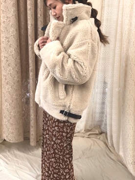 「ISOOK（アイスー）のアイテム（スカート）」を使った、tsurumayu☆さん（レディース・153cm）の秋コーディネート