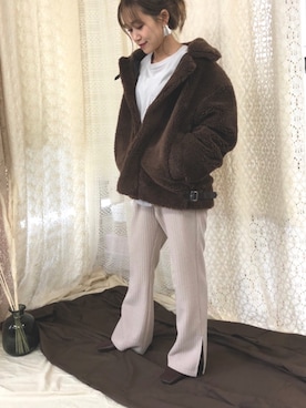 「LHELBIE（レルビエ）のアイテム」を使った、tsurumayu☆さん（レディース・153cm）の秋コーディネート