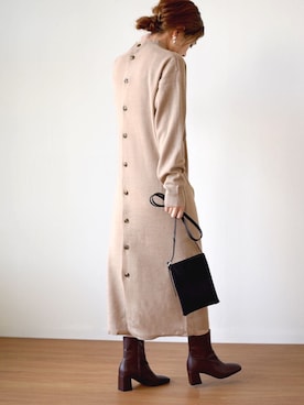 「LHELBIE（レルビエ）のアイテム」を使った、tsurumayu☆さん（レディース・153cm）の秋コーディネート