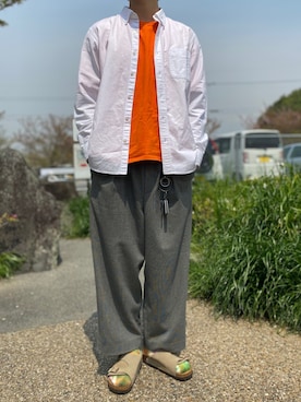 田邊敬一朗さん(メンズ・177cm)の春コーディネート