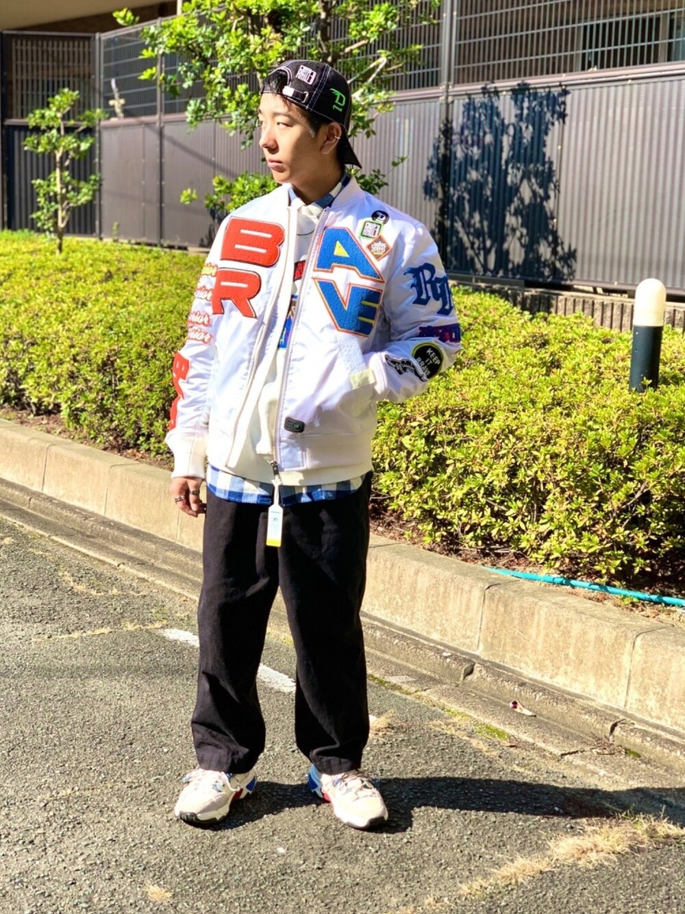 「秋冬コーデ、おしゃれさんと繋がりたい、ビックシルエット、やっぱりストリートが好き、Diesel」｜「DIESELのメンズ キャップ（キャップ、ブラック系）」を使った、y_skさん（メンズ・173cm）の秋コーディネートの1枚目の写真