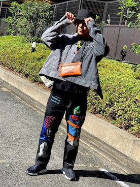「DIESEL（ディーゼル）のアイテム（その他パンツ）」を使った、y_skさん（メンズ・173cm）の秋コーディネート