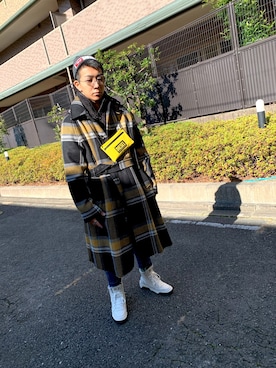 「DIESEL（ディーゼル）のアイテム（その他アウター）」を使った、y_skさん（メンズ・176cm）の冬コーディネート