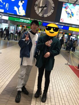 「AVALONE（アヴァロン）のアイテム」を使った、たろさんさん（メンズ・177cm）の冬コーディネート