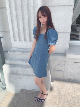 「オルチャンファッション」｜「アイテム（ワンピース/ドレス）」を使った、みなみさん（レディース・161cm）の秋コーディネート