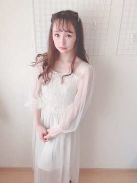 「オルチャンファッション」｜「アイテム（ワンピース/ドレス）」を使った、みなみさん（レディース・161cm）の春コーディネート