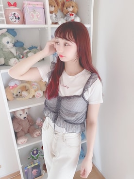 「one after another NICE CLAUP（ワンアフターアナザーナイスクラップ）のアイテム（アンサンブル）」を使った、みなみさん（レディース・161cm）の夏コーディネート