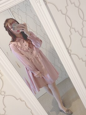 「オルチャンファッション」｜「アイテム（ワンピース/ドレス）」を使った、みなみさん（レディース・161cm）の秋コーディネート