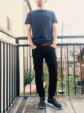 yamadakeさんの「LACOSTE / ロゴ クルーネックT シャツ」を使ったコーディネート
