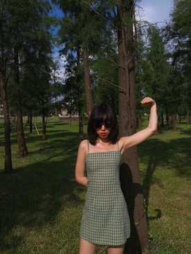 「UNIF（ユニフ）のアイテム（ワンピース/ドレス）」を使った、heycat_catcatさん（レディース・163cm）の夏コーディネート