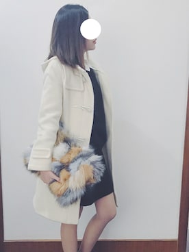 「SNIDEL（スナイデル）のアイテム（ダッフルコート）」を使った、kouchanさん（レディース・160cm）の冬コーディネート