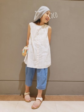 「LAGOM（LAGOM）のアイテム（ワンピース/ドレス）」を使った、ｃｏｃｏｎｕｔさん（キッズ・122cm）の夏コーディネート