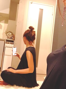 「部屋着」｜「アイテム（その他）」を使った、wさん（レディース・153cm）の夏コーディネート