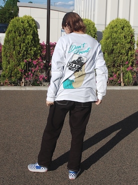 立花清華さん(レディース・168cm)の春コーディネート