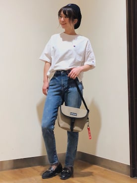 「EDWIN」｜tomoさん（レディース・160cm）の春コーディネート