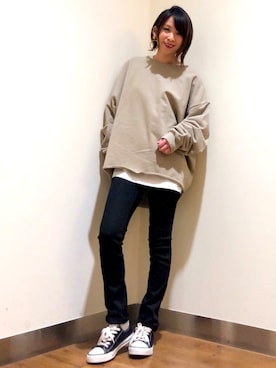 「Right-on（ライトオン）のアイテム」を使った、tomoさん（レディース・160cm）の冬コーディネート