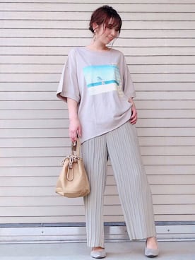 「HONEYSUCKLE ROSE」｜tomoさん（レディース・160cm）の夏コーディネート