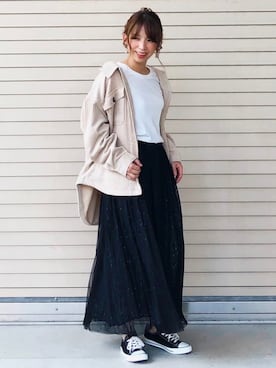 「HONEYSUCKLE ROSE」｜tomoさん（レディース・160cm）の夏コーディネート