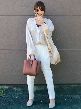 「アイテム（腕時計）」を使った、tomoさん（レディース・160cm）の夏コーディネート